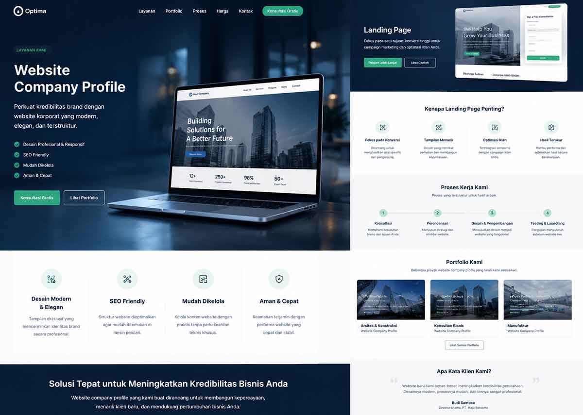 Layanan Landing Page - Aguzrybudy